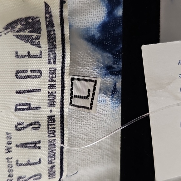 Blue and White Tie-Dye Mini Dress - Picture 3 of 7